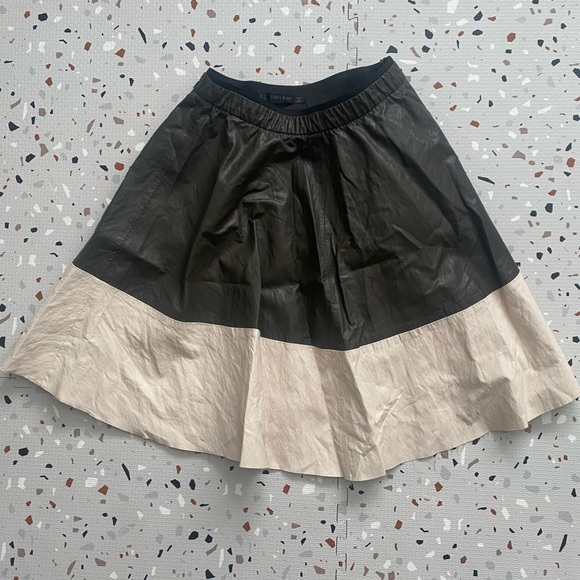 Zara Color Block Skirt - Picture 3 of 8